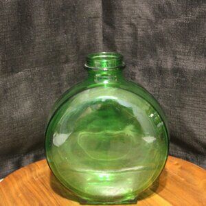 1930's Sunsweet Green Glass Prune Juice Bottle.
